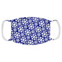 Snowflakes Navy Pattern Face Mask