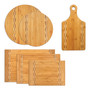 We Wish You a Merry Christmas - Bamboo Cutting Board with Butcher Block Inlay