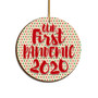 Our First Pandemic Wood Ornament