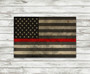 Thin Red Line Flag Printed Pallet