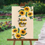 Watercolor Sunflowers - Wedding Signature Board