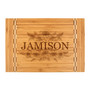 Personalized Sunflower Name - Bamboo Cutting Board with Butcher Block Inlay