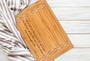 Custom Bible Verse - Bamboo Cutting Board with Butcher Block Inlay