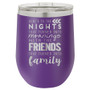 Here's to the Nights - Stemless Tumbler