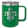 Mardi Gras Monogram - 15 oz Coffee Mug