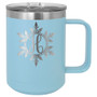 Snowflake Monogram - 15 oz Coffee Mug