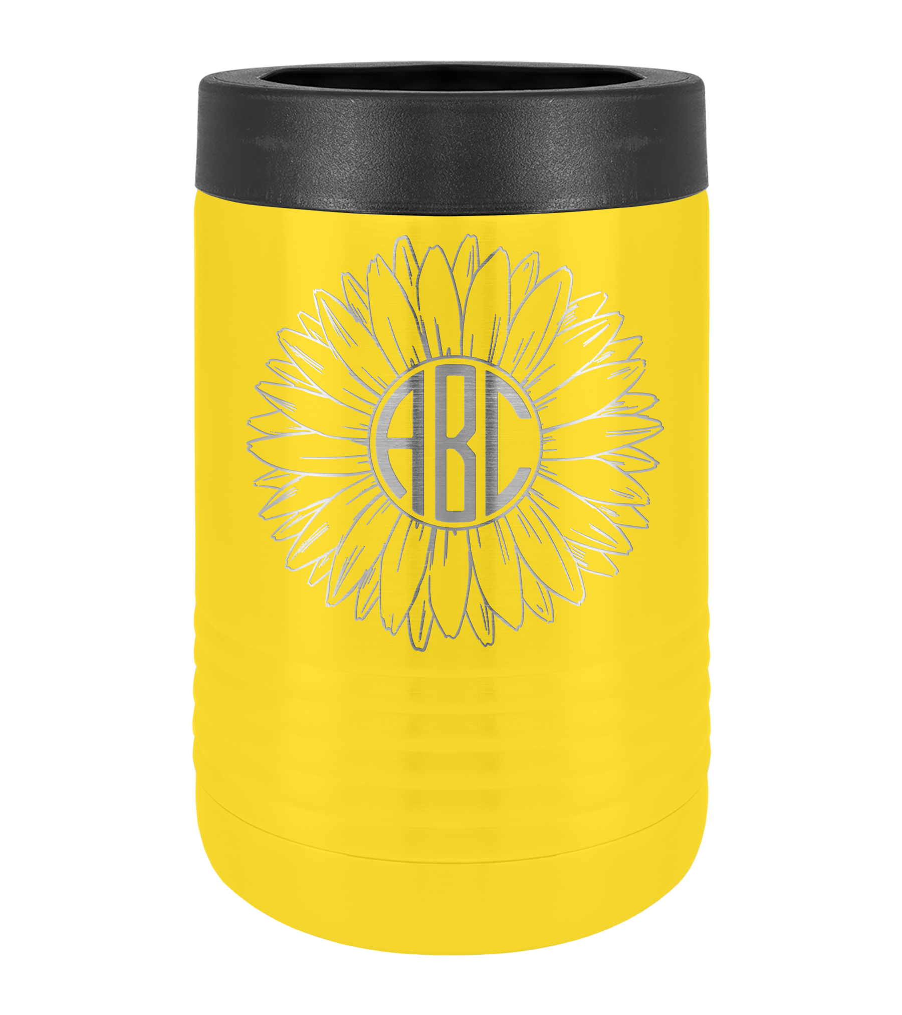sunflower wedding koozies