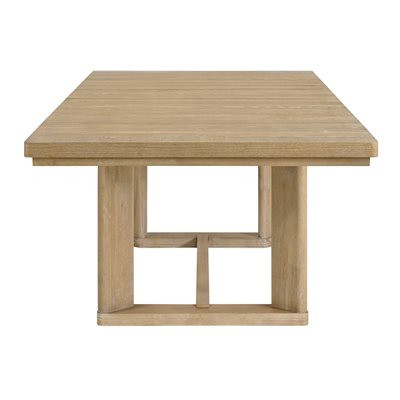 The TRESTLE DINING TABLE (D285-15) is sold at McHugh's Furniture