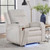 Armstrong Buffy Cream Power Recliner with Heat, Massage, & Auto-Glide