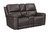 Easton Steamboat Brown Power Zero Gravity Tilt Console Loveseat