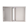 Valiant Stainless Double Door-33" Wide