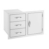 33" 3-Drawer & Access Door Combo