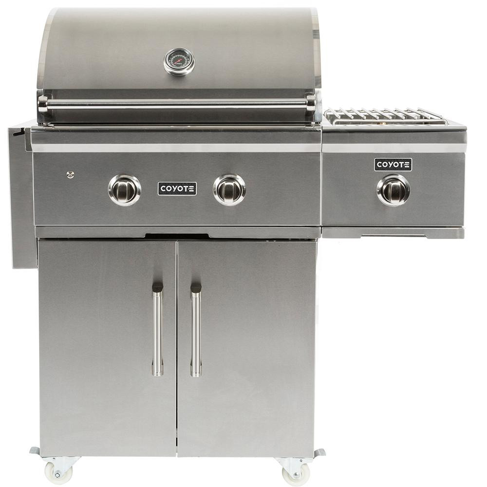Outdoor Kitchen Appliances Coyote Single Side Burner 15,000 BTU
