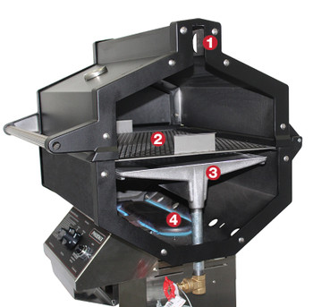 Phoenix SDSSOCP Stainless Steel Propane Gas Grill Head On Stainless Steel Pedestal Cart With Aluminum Base Phoenix SDSSOCP Stainless Steel Propane Gas Grill Head On Stainless Steel Pedestal Cart With Aluminum Base