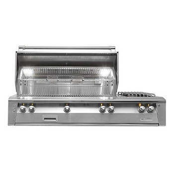 Alfresco 56" Built-In Grill, 3 Burner, Side Burner, Rotis, Sear Zone, LP - ALXE-56SZ-LP Alfresco 56" Built-In Grill, 3 Burner, Side Burner, Rotis, Sear Zone, LP - ALXE-56SZ-LP