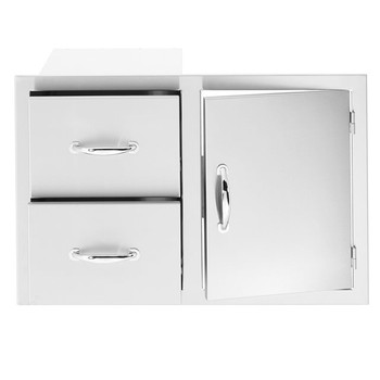 36" 2-Drawer & Access Door Combo