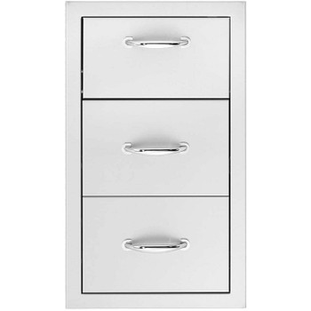 17" Vertical 2-Drawer & Paper Towel Holder Combo