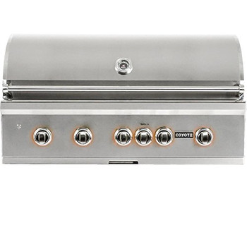 Coyote 42" Grill; LED Lights; Infinity Burners; Ceramic Heat Grids, LP Gas