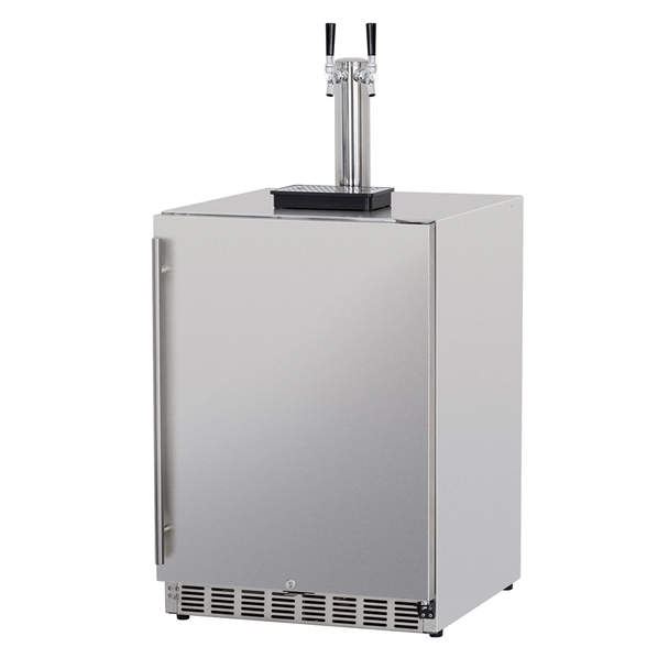 Dual Tap Stainless Kegerator-UL Rated for Outdoors