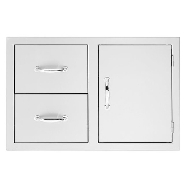42" 2-Drawer & Access Door Combo