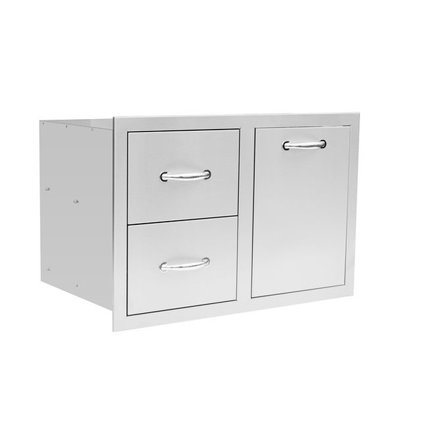 33" 2-Drawer & Vented LP Tank Pullout Drawer Combo