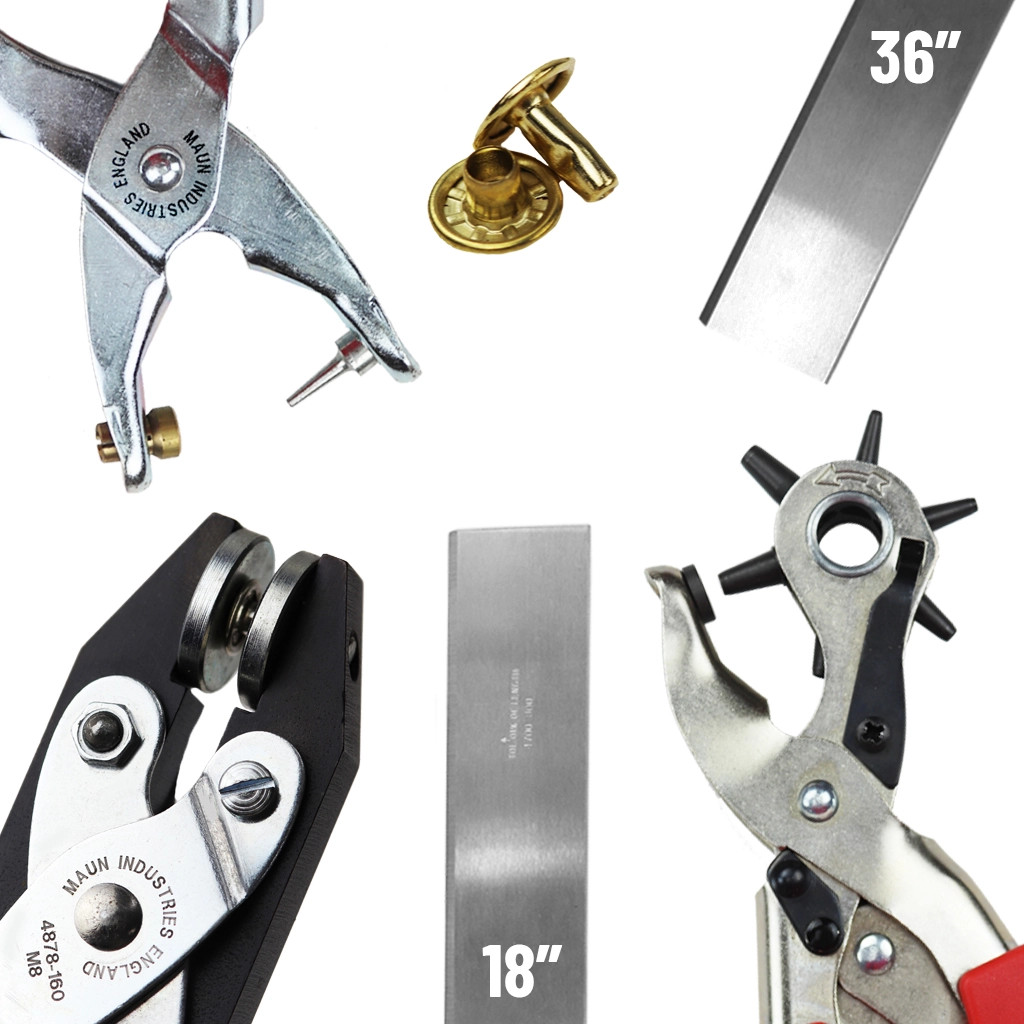 Leatherwork Kit Platinum 5 Tools Maun