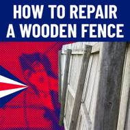 How to repair a wooden fence