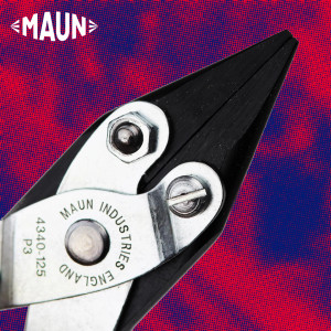 Maun Snipe Nose Smooth Jaws Parallel Plier 125 mm close up of the jaws when closed