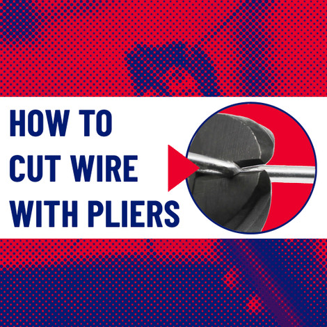 How to cut wire with pliers