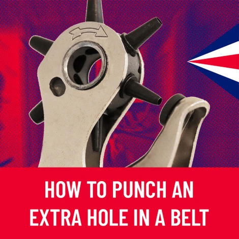 How to punch an extra hole in a belt
