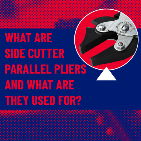 What are side cutter parallel pliers and what are they used for?