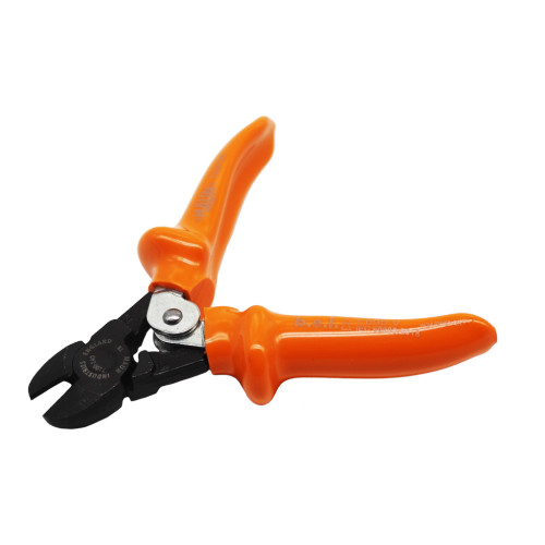 Maun 1000V Insulated Diagonal Cutting Plier for Hard Wire 140 mm with orange insulated handles