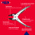 Maun Smooth Jaws Flat Nose Parallel Plier Return Spring 140 mm infographic of features and benefits