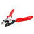 Maun Cupped Rivet Plier 160 mm full body image with red grips