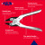 Maun Smooth Jaws Flat Nose Parallel Plier Return Spring 200 mm infographic of features and benefits
