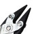 Maun Snipe Nose Smooth Jaws Plier 125 mm close up of the smooth jaw face