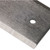 Maun Steel Straight Edge Imperial 12" close up of the hanging hole and the bevelled edge