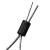 Maun Security Sealing Black Ferrules 100 Pack 6 mm showing the ferrule on wire