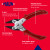Maun Flat Nose Parallel Plier Comfort Grips 140 mm infographic of features and benefits