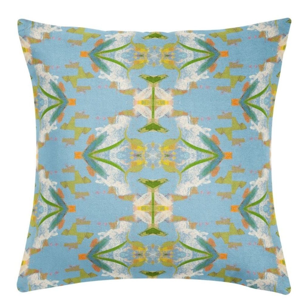 Laura Park Designs English Garden Porto Tiles Pillow - Thumbnail 2