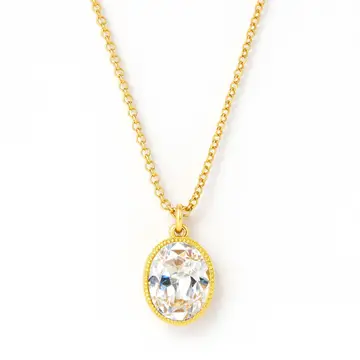 Radiant Vintage Sunburst Pendant Necklace from Pine Apple Mercantile featuring a vintage-inspired gold-plated sunburst pendant on an adjustable 16-inch chain with a 2-inch extender.