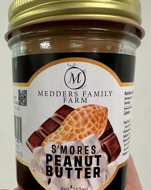 Medders Family Farm S'mores Peanut Butter with local honey
