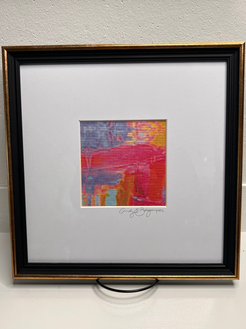 Cindy Barganier Textiles Framed Grasscloth Wall Art