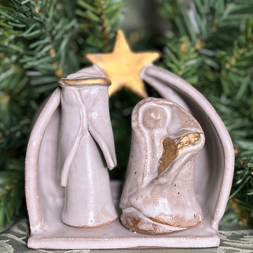 Handcrafted Manger Scene from Pine Apple, AL Clay