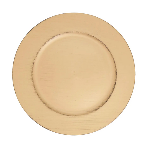 Refined Gold Brushed Charger Plate