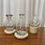 Clear Glass Vases on White Marble Base - 3 designs