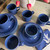 Dansk Bistro Cobalt Blue Flat Cup and Saucer - 4 Sets + 1 Bonus