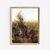 Vintage-inspired floral art print for gallery wall styling