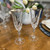 Lauren Homes Crystal Champagne Flute with Gold Rim