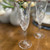 Lauren Homes Crystal Champagne Flute with Gold Rim